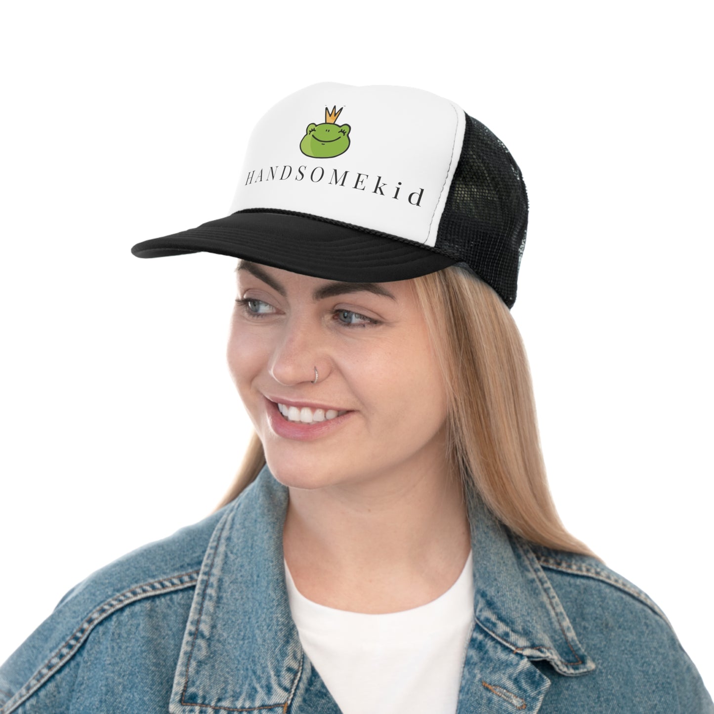 HANDSOME KID with Frog Prince - Adult Trucker Cap