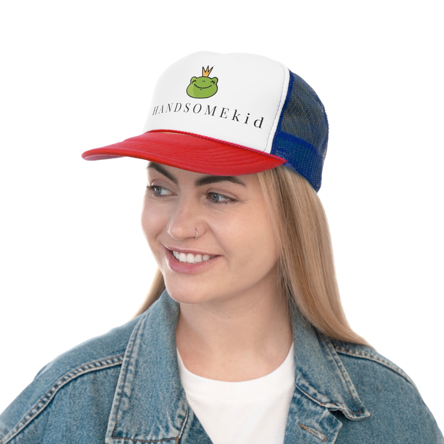 HANDSOME KID with Frog Prince - Adult Trucker Cap